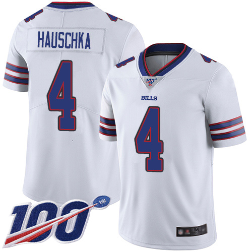 Men Buffalo Bills 4 Stephen Hauschka White Vapor Untouchable Limited Player 100th Season NFL Jersey